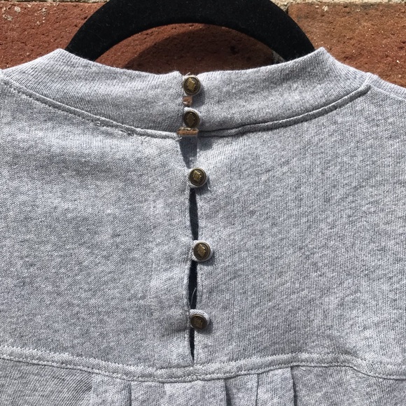 Free People Bell Sleeve Sweater with Buttons - Picture 3 of 5